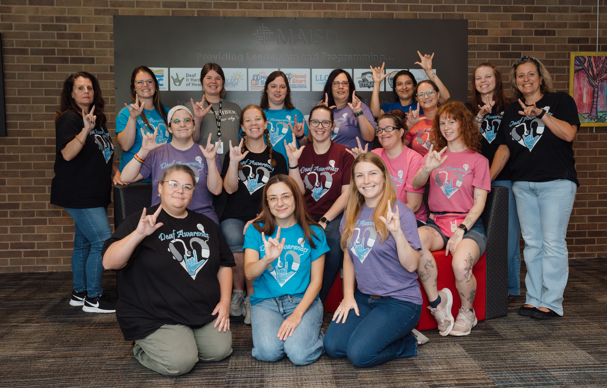 Staff of the DHH Program posing for a group picture